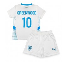 Olympique de Marseille Mason Greenwood #10 Koszulka Podstawowa dzieci 2024-25 Krótki Rękaw (+ krótkie spodenki)